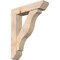 Ekena Millwork Funston Slat Smooth Bracket w/ Offset Brace, Douglas Fir, 7 1/2"W x 34"D x 42"H BKT0806X34X42FST06SDF - alternate 1